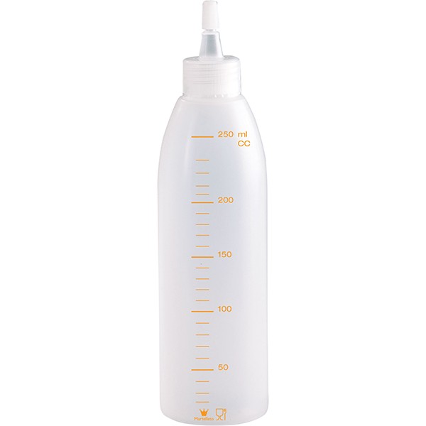 Бутылка мерная с носиком, полиэтилен, 250 мл, матовый