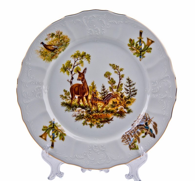 Набор тарелок 25 см. 6 шт «Бернадот Охота»