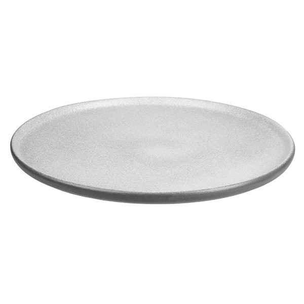 Тарелка «Сейко» с бортом, фарфор, 270 мм, серый