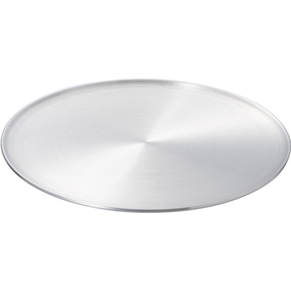 Поднос круглый, алюминий, 35 см, серебристый