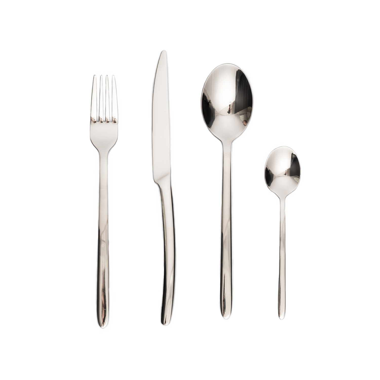 Набор столовых приборов «Аляска Бэйсик» на 6 персон, 24 шт, нержавеющая сталь, серебристый