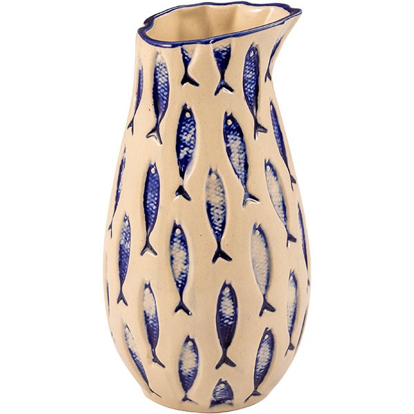 Кувшин «Талассиос», керамика, 0,5 л, бежевый, синий