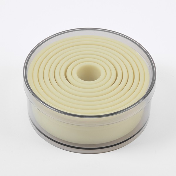 Форма-резак «Круг» (диаметр от 2 до 10 см) (набор), 9 шт, нейлон, 35 мм, бежевый