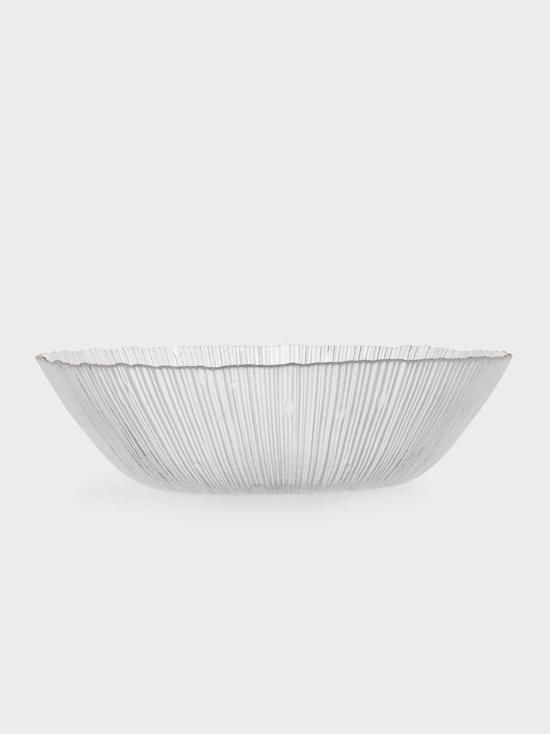 Салатник, 25✕7 см, 1,8 л, стекло, с золотистым кантом, Wengen Салатник, 25✕7 см, 1,8 л, стекло, с золотистым кантом, Wengen