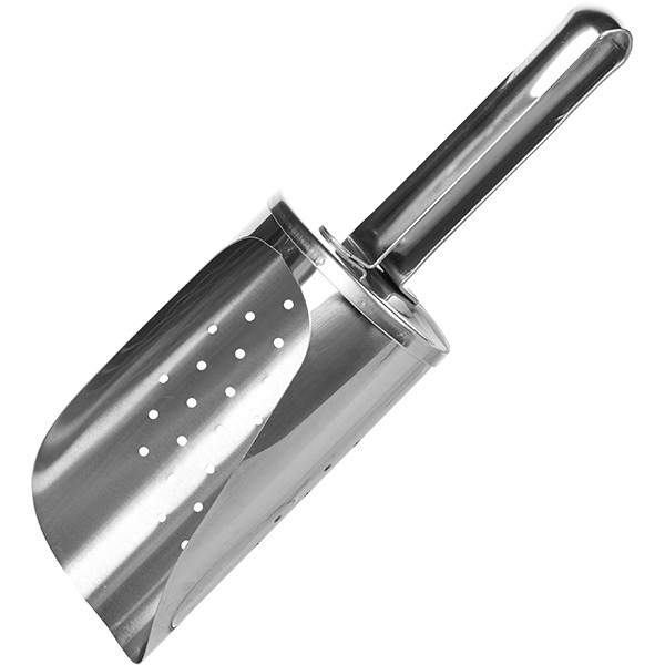 Совок для льда; сталь нерж.; D=75,L=260/150мм; металлич.