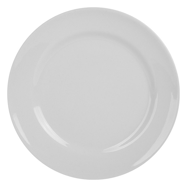 Тарелка «Идиллия» мелкая, фарфор, 17 см, белый