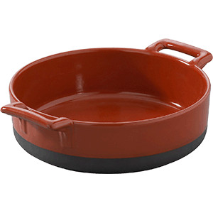 Сковорода порц. «Эклипс» D=18.5, H=5.5см; красный, черный