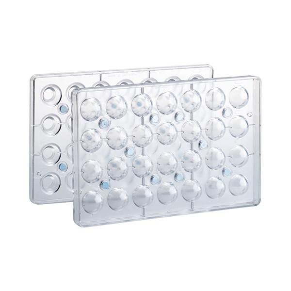 Форма для шоколада «Трюфель 3D» [28 шт.], поликарбонат, 275✕175✕31 мм, прозрачный