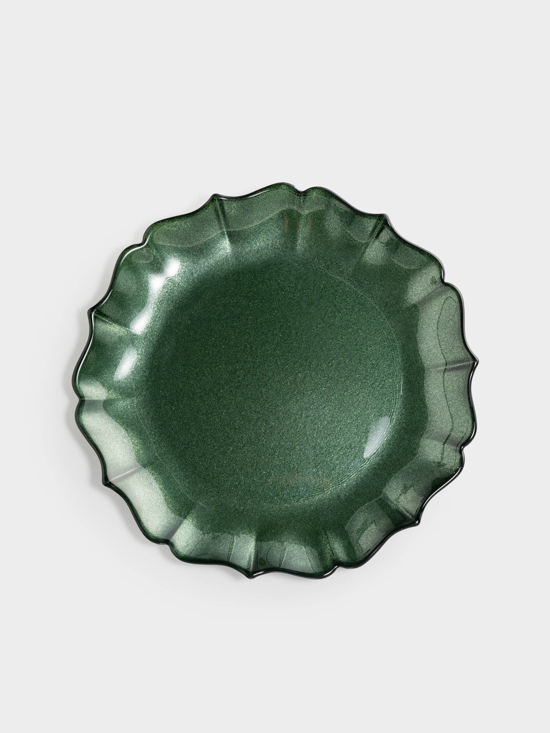 Тарелка закусочная, 21 см, стекло, зеленая, Seville Тарелка закусочная, 21 см, стекло, зеленая, Seville