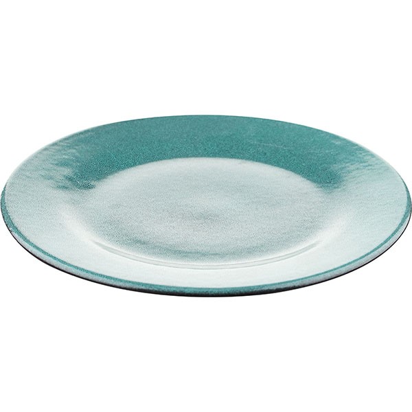 Тарелка «Млечный путь изумрудный», фарфор, 24 см, изумрудный, черный