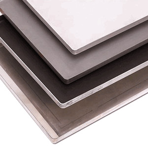 Противень, сталь нерж., H=2,L=60,B=40см, металлич.