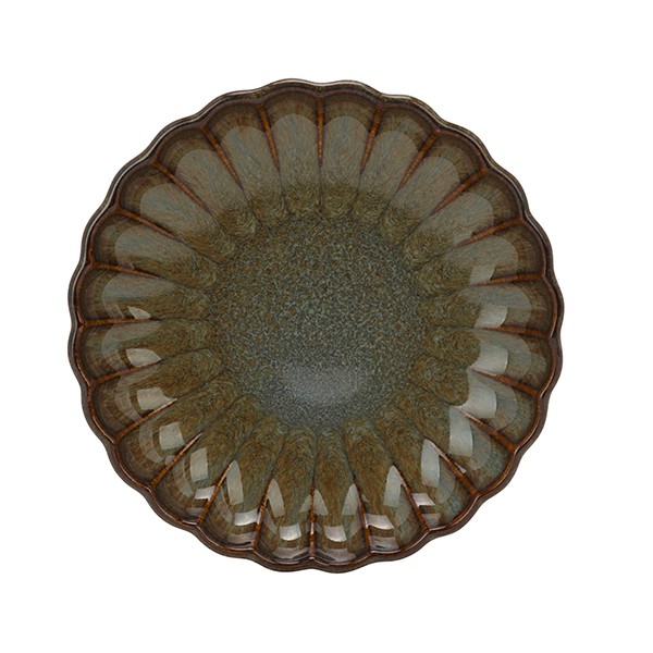 Тарелка «Астера», керамика, 105 мм, серый, серо-голубой