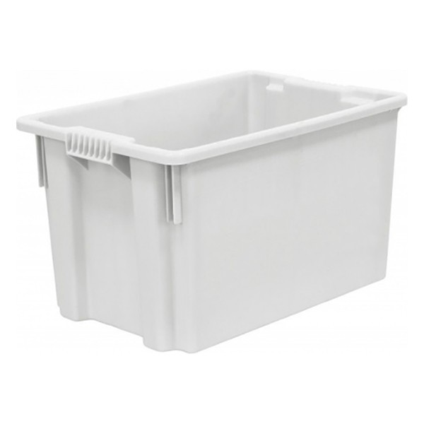 Ящик для продуктов сплошной морозостойкий, полиэтилен, 63 л, белый