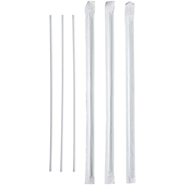 Трубочки белые без изг. d=3мм,21см 800шт