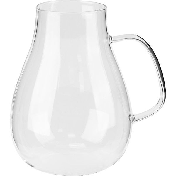 Кувшин термостойкий без носика, стекло, 1,8 л, прозрачный
