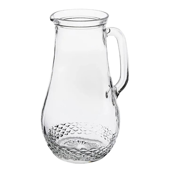 Кувшин «Крист» без крышки, стекло, пластик, 1,5 л, прозрачный