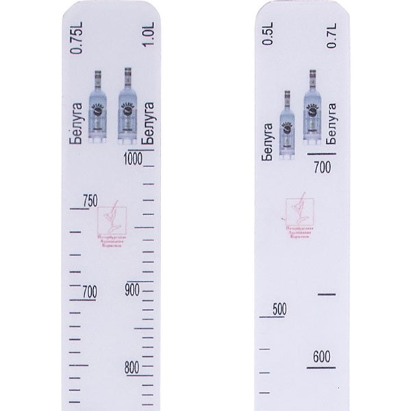 Линейка «Белуга 0.5,0.7,0.75,1л» L=28, B=2см