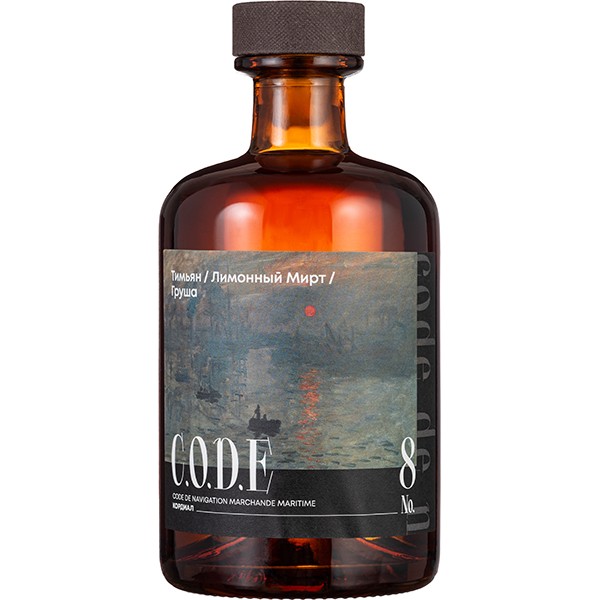 Кордиал «Тимьян / Лимонный Мирт / Груша» C. O.D. E, стекло, 0,5 л