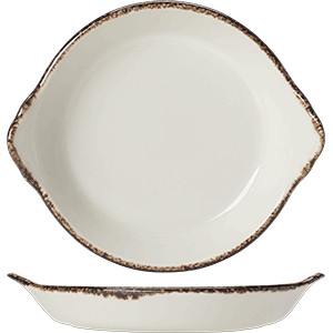 Сковорода порц. «Браун дэппл» D=19см; белый, коричнев.