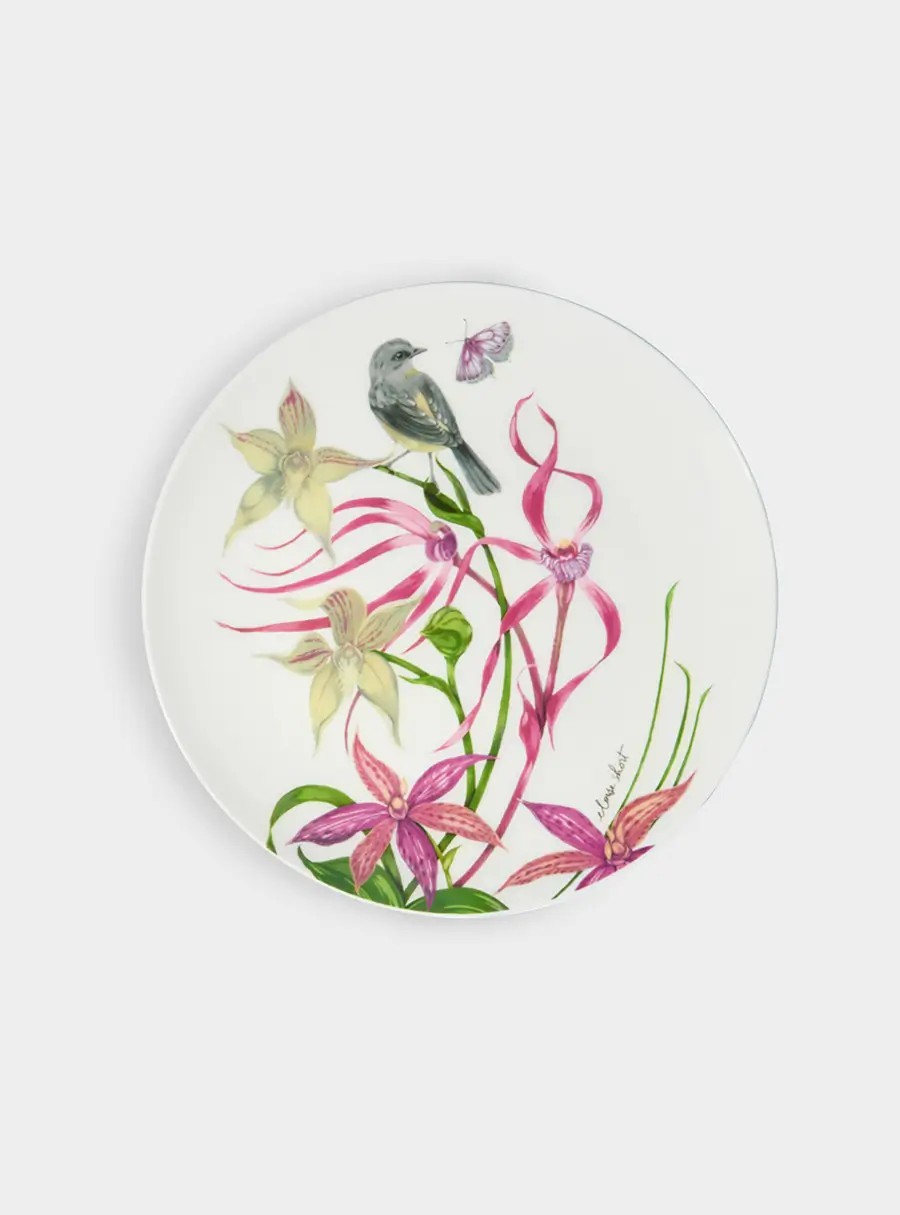 Тарелка десертная, 20 см, костяной фарфор, белая, Малиновка, Lyric
