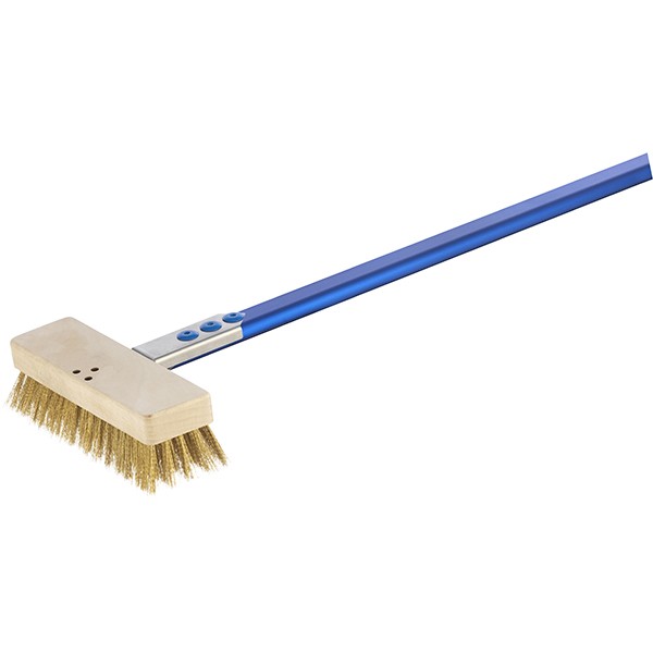 Щетка для электрических печей с медной щетиной, анодированный алюминий, медь, 20/129 см