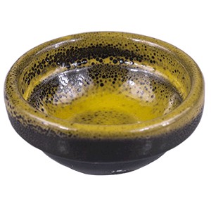 Соусник «Млечный путь салатовый», фарфор, 30 мл, салатовый, черный