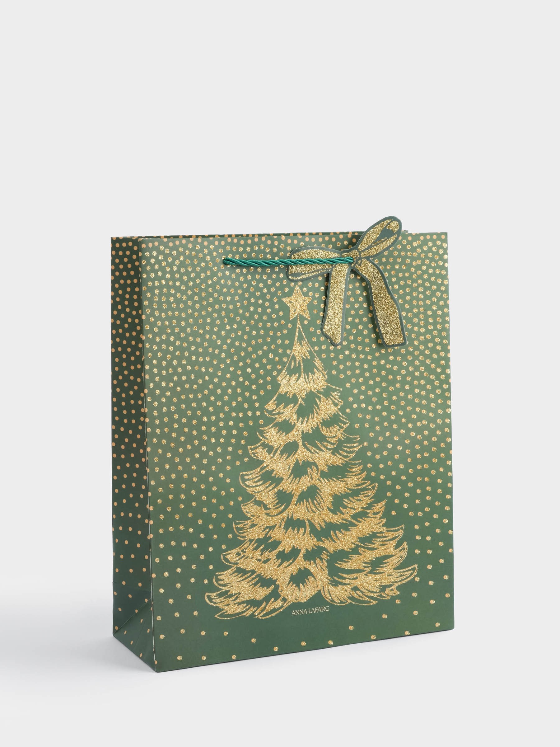 Пакет подарочный, 26✕32 см, бумага, золотисто-зеленый, Елка, New year Пакет подарочный, 26✕32 см, бумага, золотисто-зеленый, Елка, New year