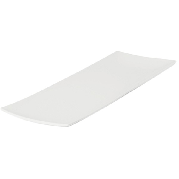 Блюдо сервировочное «Кассиопея» прямоугольное узкое, фарфор, 205✕75 мм, белый