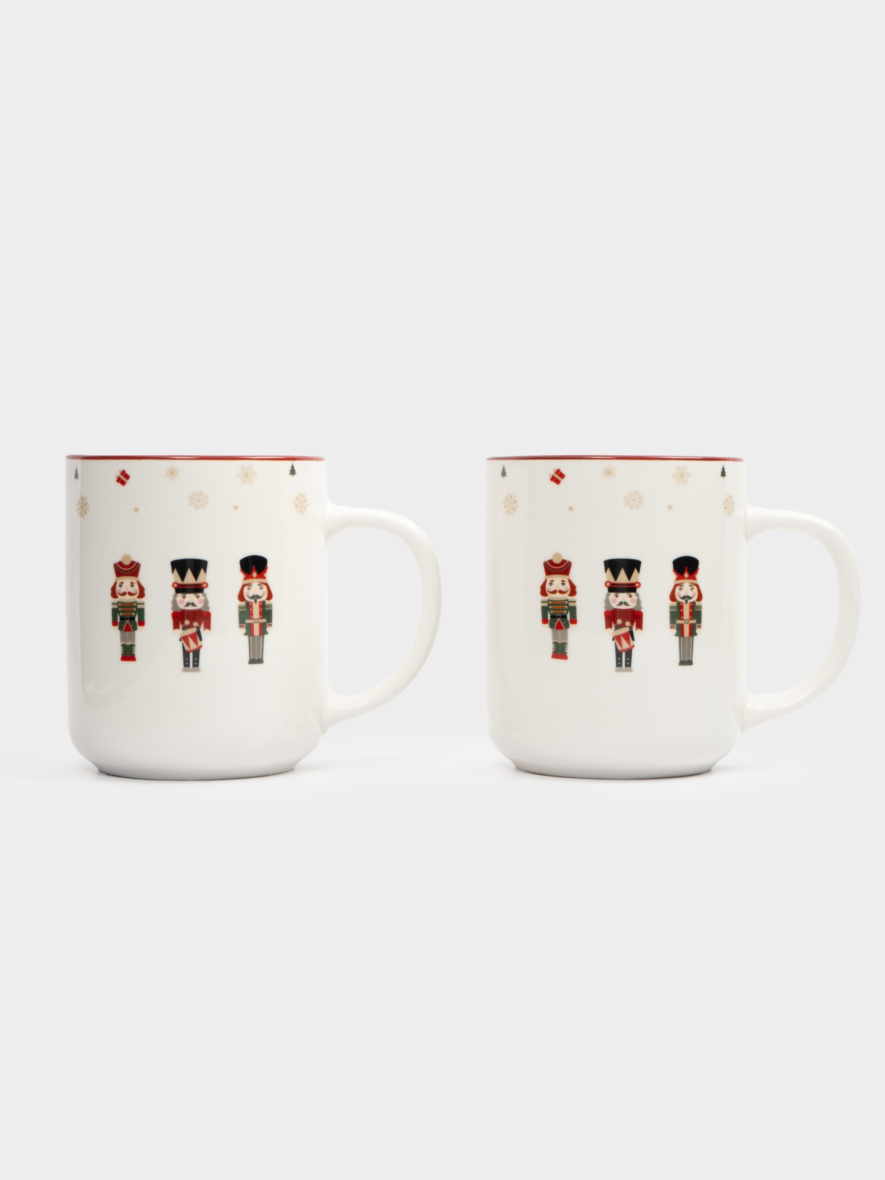 Кружка, 370 мл, 2 шт, фарфор, белая, Щелкунчики, Nutcracker Кружка, 370 мл, 2 шт, фарфор, белая, Щелкунчики, Nutcracker