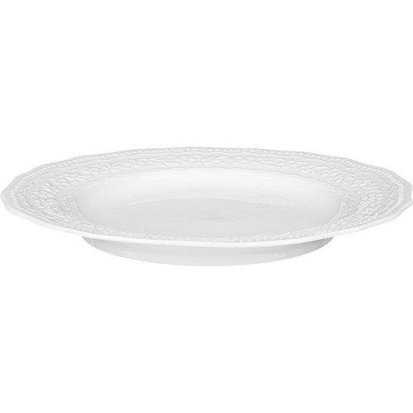 Тарелка «Эйфория», фарфор, 26 см, белый