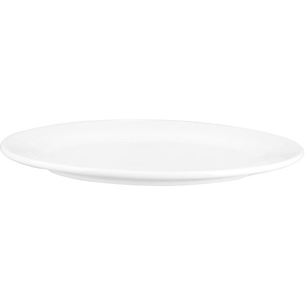 Блюдо овал. «Кунстверк» H=2.3, L=36, B=25.3см; белый