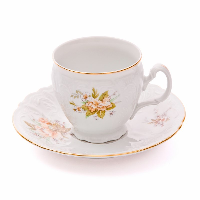 Набор для чая 160 мл. на ножке «Дикий лопух 23011» на 6 перс. 12 пред