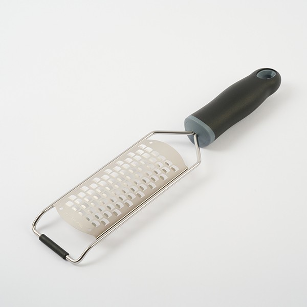 Терка с ручкой, нержавеющая сталь, пластик, 31,1 см, черный