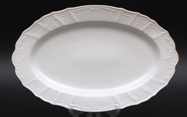 Блюдо овальное 36 см «Бернадот белый 311011»