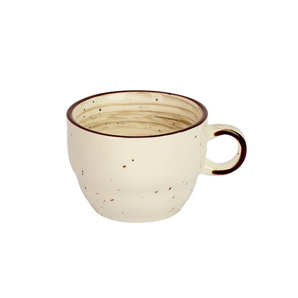 Чашка кофейная «Пастораль», фарфор, 70 мл, серый