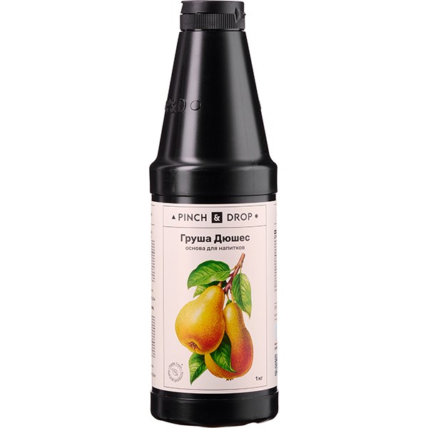 Основа для напитков «Груша-Дюшес» фруктовая Pinch&Drop 1 кг, пластик, 8 см