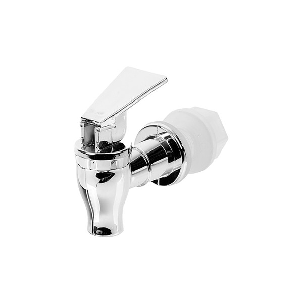 Кран для диспенсера, пластик, серебристый