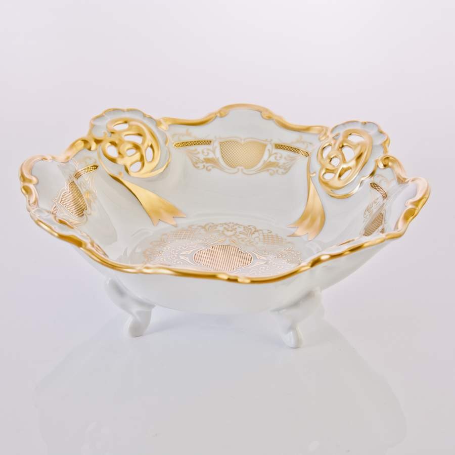 Сухарница 21 см. «Симфония Золотая»