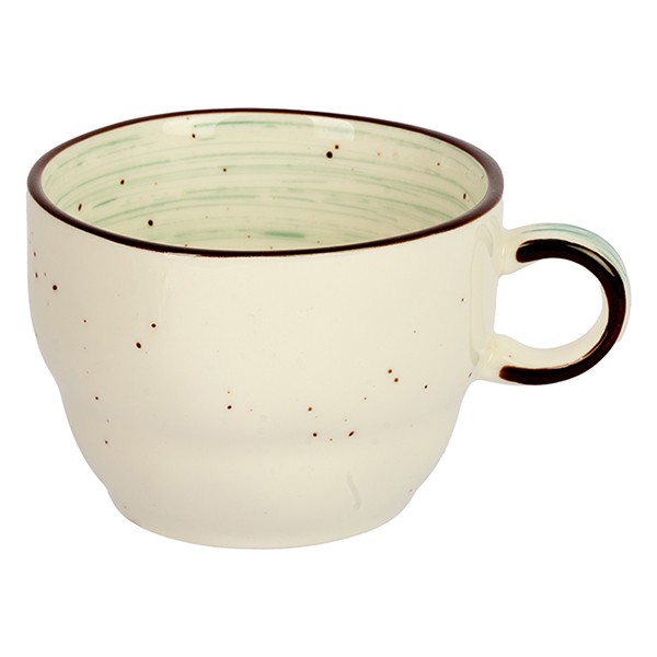 Чашка кофейная «Пастораль», фарфор, 250 мл, зелёный