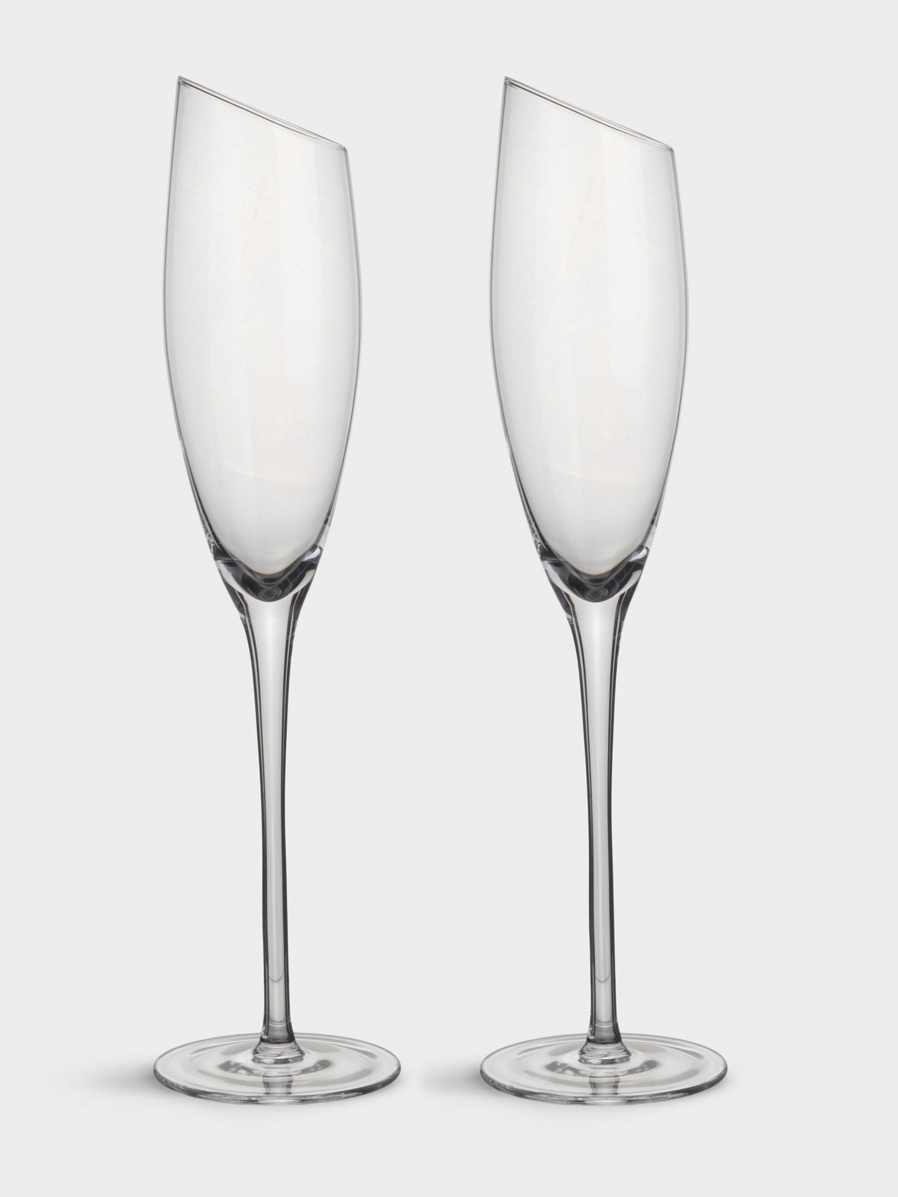 Бокал для шампанского, 180 мл, 2 шт, кристальное стекло, Violoncello
