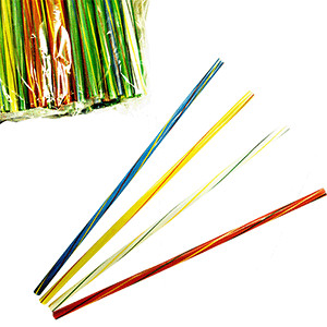 Трубочки без изгиба витая полоса [500шт]