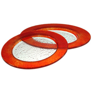 Блюдо «Бэнд» d=32см красное