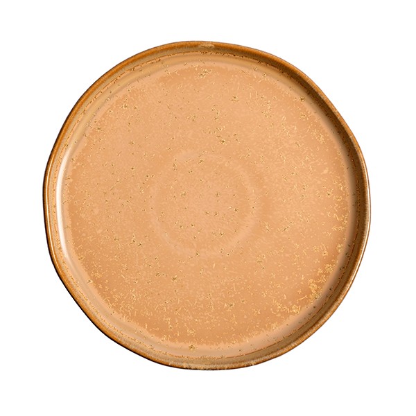 Тарелка «Эггшелл Нейчер» с бортом, фарфор, 18 см, коричневый