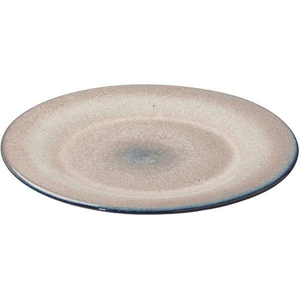 Тарелка «Пати», фарфор, 24 см, серый, синий