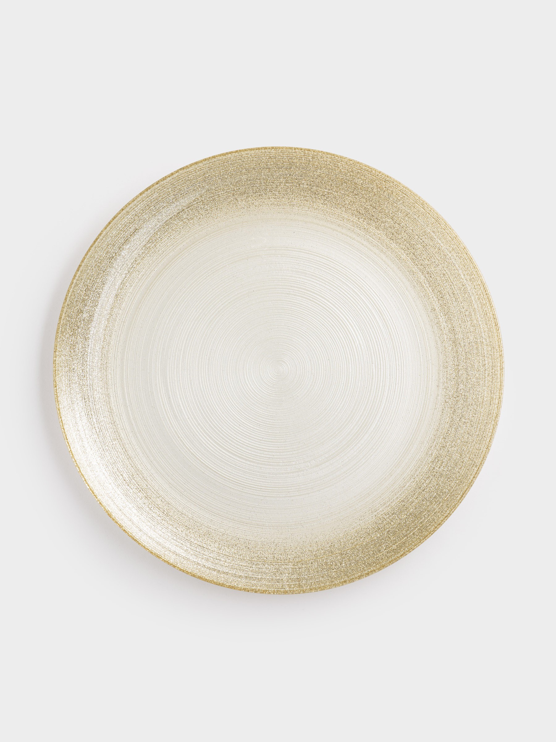 Тарелка обеденная, 28 см, стекло, молочная/шампань, Marbella Тарелка обеденная, 28 см, стекло, молочная/шампань, Marbella