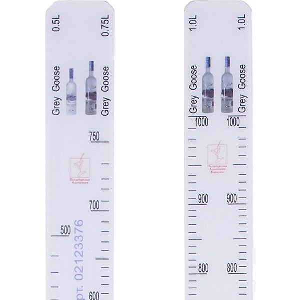 Линейка «Grey Goose 0.5,0.75,1.0л» L=28, B=2см