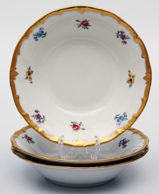 Набор салатников 16 см. 3 шт. «Мейсенский цветок»