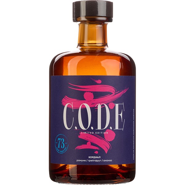 Кордиал «Рамуне / Грейпфрут / Ананас» C. O.D. E, стекло, 0,5 л