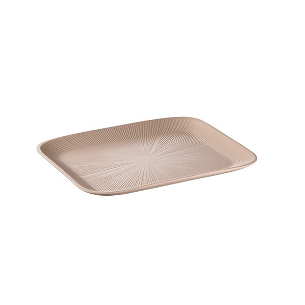 Поднос для подачи «Нэро» GN 1/2, пластик, 325✕260✕25 мм, бежевый