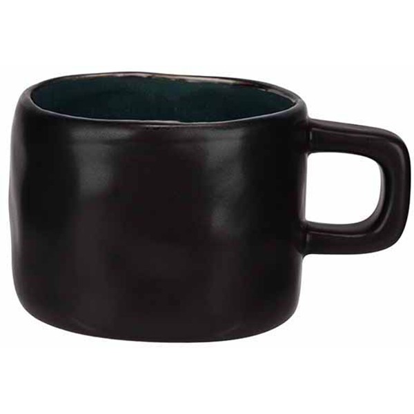 Чашка «Лагуна» керамика; 230мл; коричнев. ,зелен.